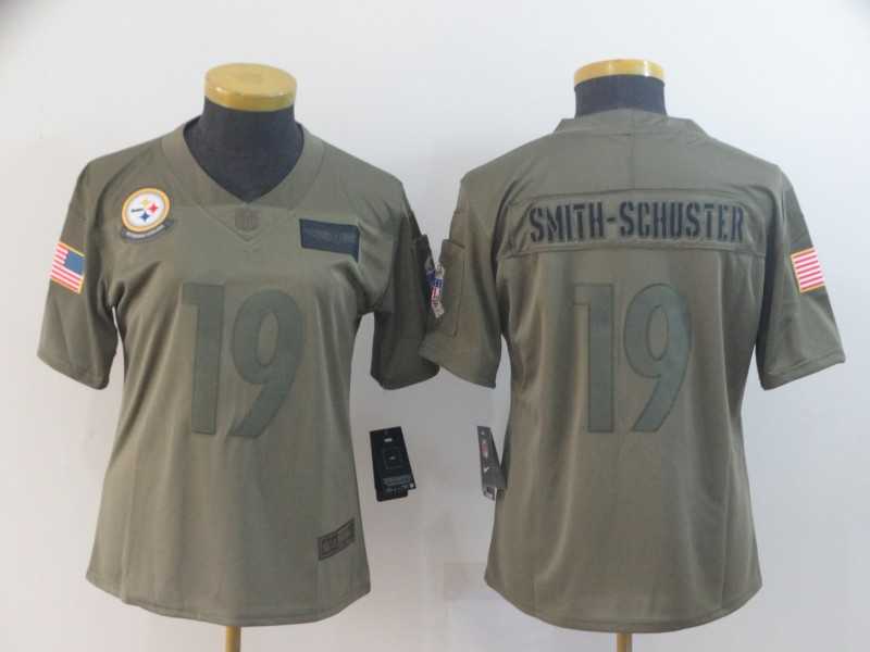 Women Nike Steelers 19 JuJu Smith Schuster 2019 Olive Salute To Service Limited Jersey,We sell and wholesale Women Nike Steelers 19 JuJu Smith Schuster 2019 Olive Salute To Service Limited Jersey on line form chian!
